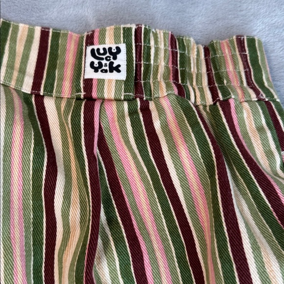 NWOT Lucy & Yak Addison Jeans Organic Twill Elm Stripe Size W36 - Picture 8 of 15